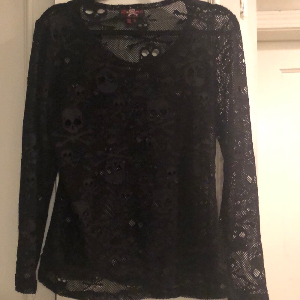Skull Lace Top